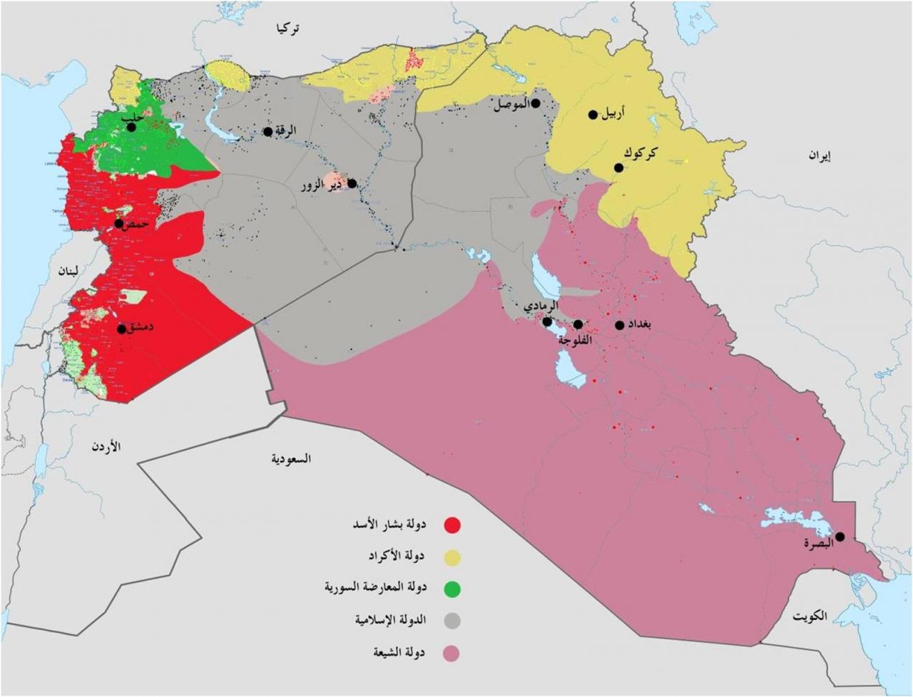 خريطة العراق وسوريا , اهم واجمل الاماكن السياحة في سوريا والعراق